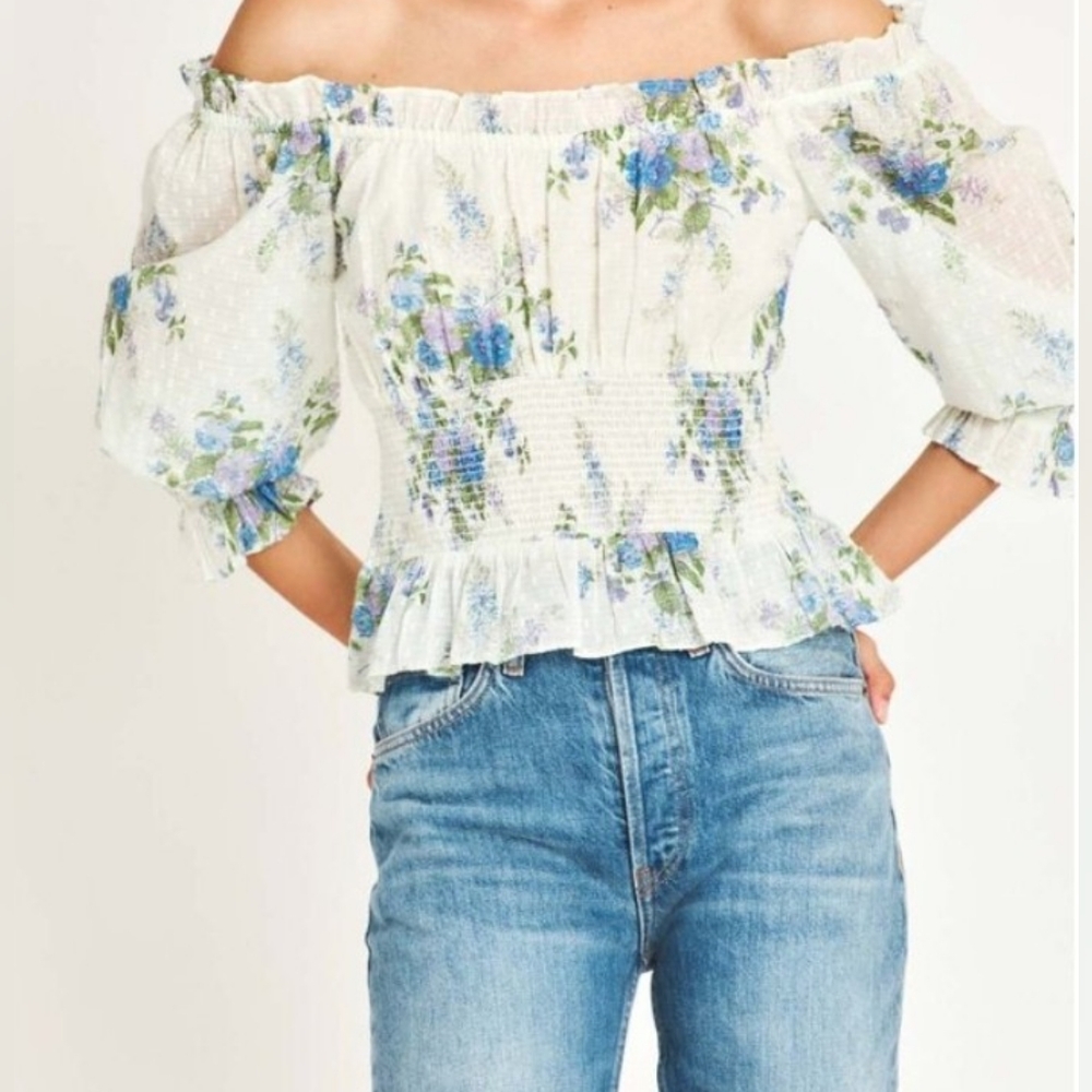 NWT Loveshackfancy Fifi top